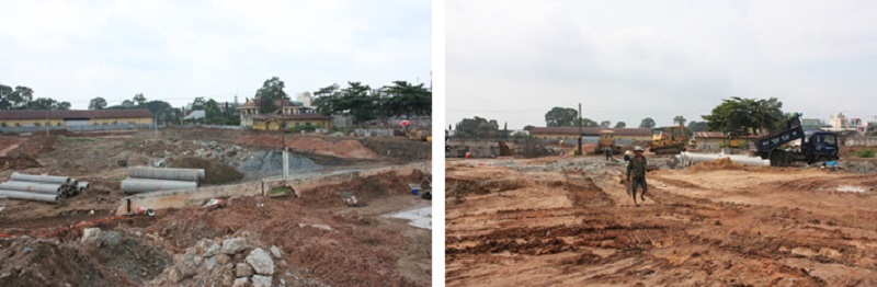 Chuẩn bị mặt bằng tại quận 7